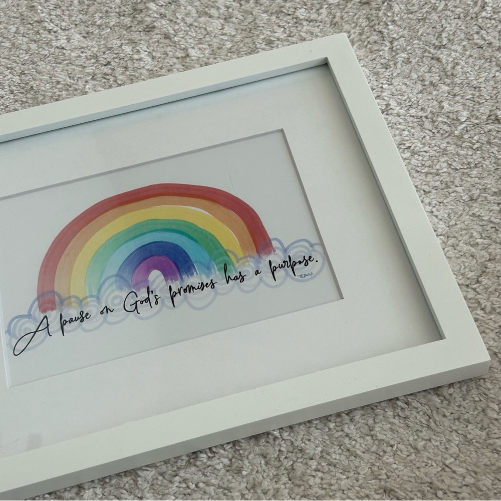 Framed Rainbow Wall Art 8x10” - Picture 3 of 5